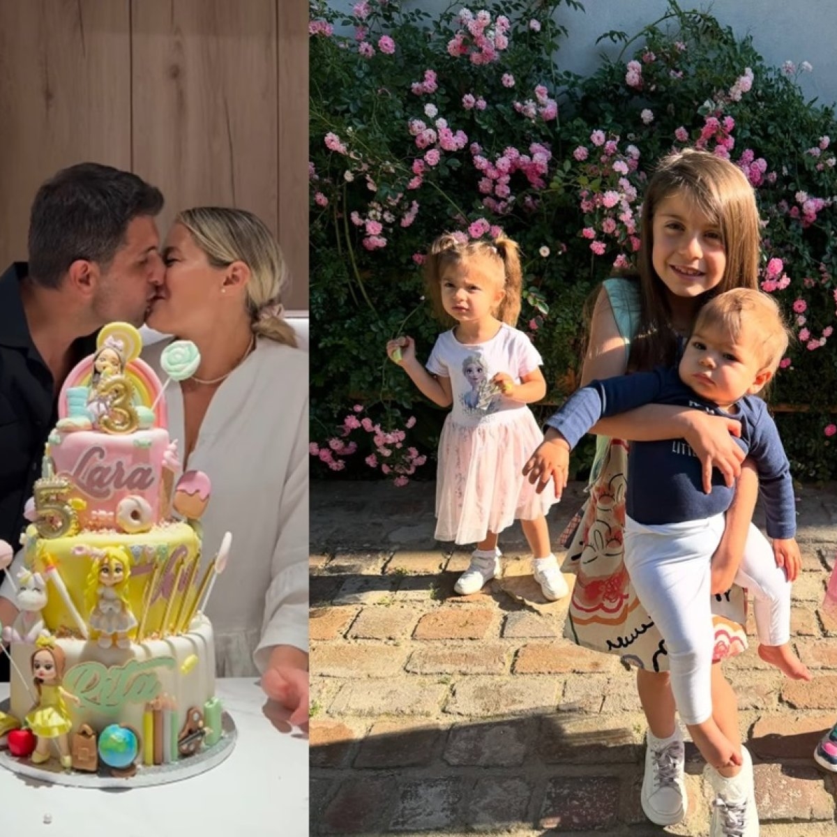 Laura Cosoi și-a aniversat fetițele într-un cadru de poveste. Rita, Vera, Lara și Aida sunt născute vara și părinții le serbează împreună