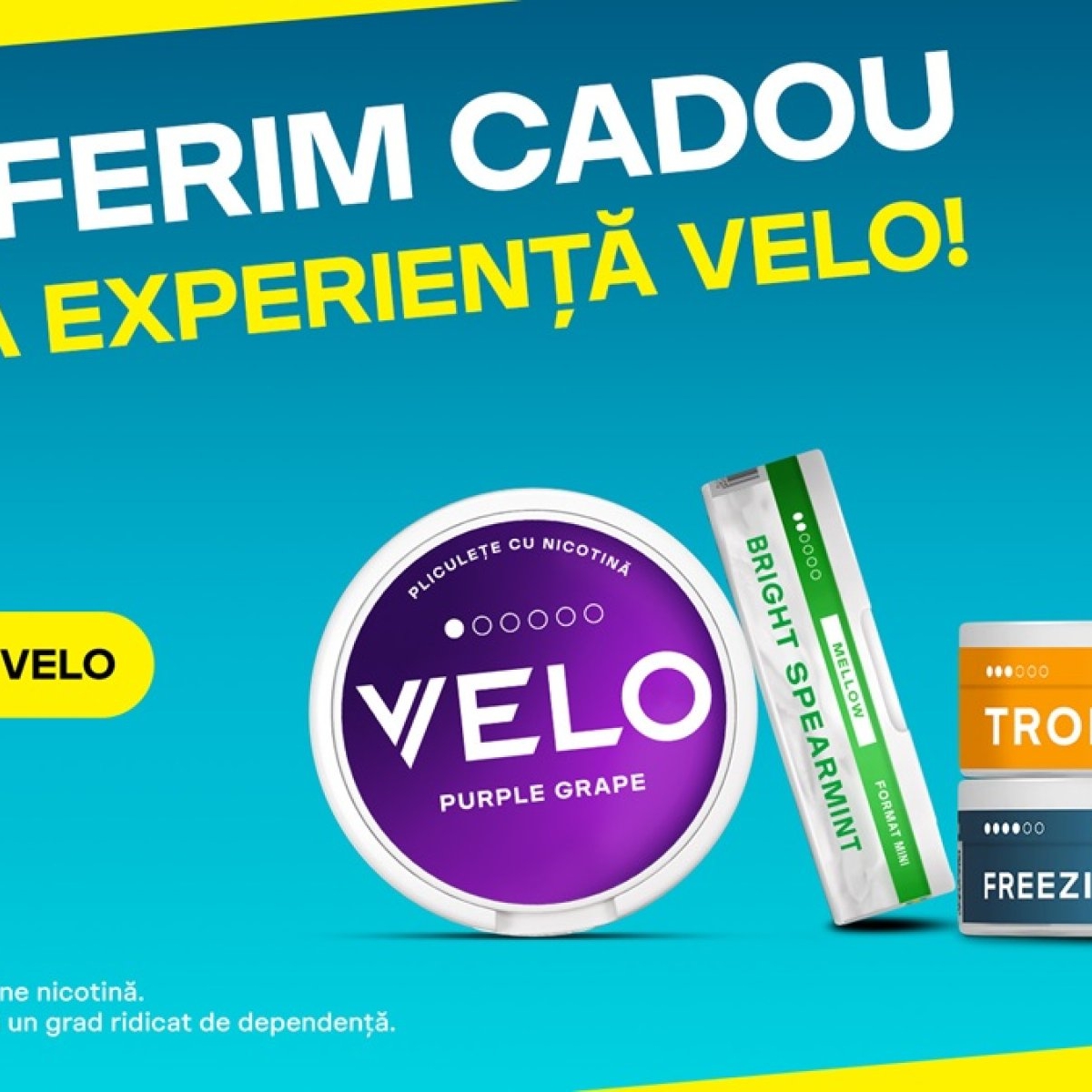 Timp liber, alegeri libere! Relaxează-te în stilul tău, alături de Velo