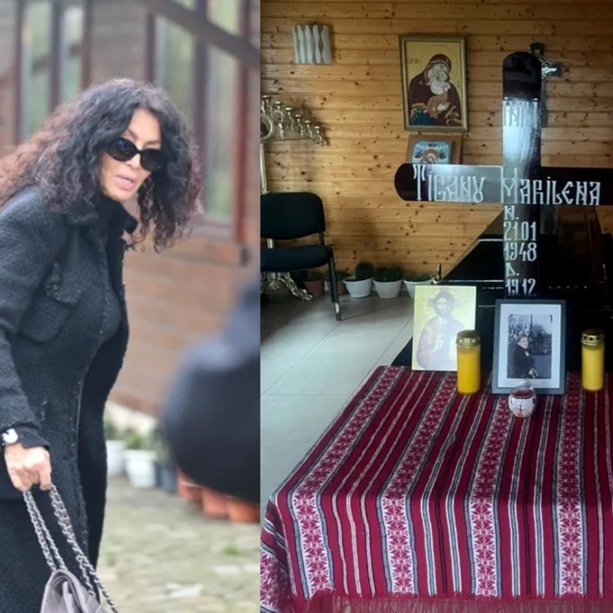Mihaela Rădulescu, distrusă de durere și-a condus mama pe ultimul drum. Unde a fost înmormântată Marilena Țiganu