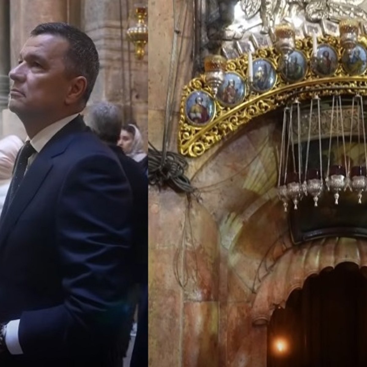 Primele imagini cu Sorin Grindeanu în vizită la Sfântul Mormânt. „Românii sunt respectați la Ierusalim”
