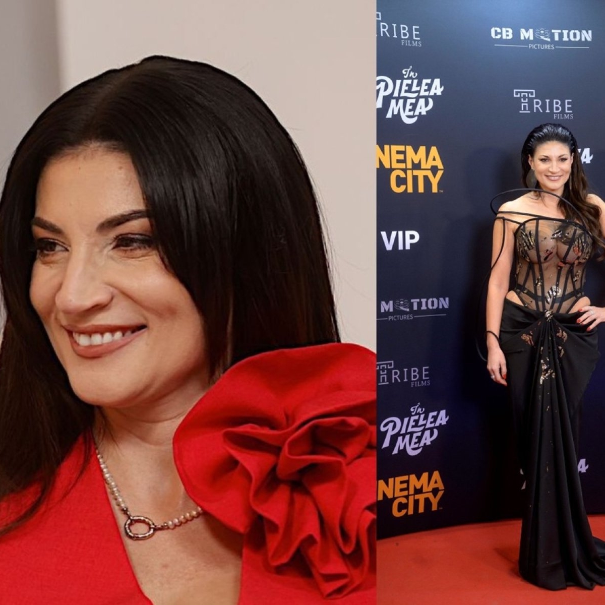 Imagini interzise minorilor cu Ioana Ginghină la premiera filmului în care joacă. Ținuta ei a lăsat totul la vedere, deși se apropie de vârsta de 50 de ani