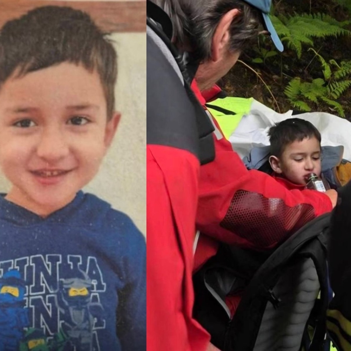 Alexandru, copilul de 5 ani din Sibiu, dispărut timp de 3 zile, a fost găsit după ce a supraviețuit la zero grade. Momentul în care a fost găsit de un salvator în pădure