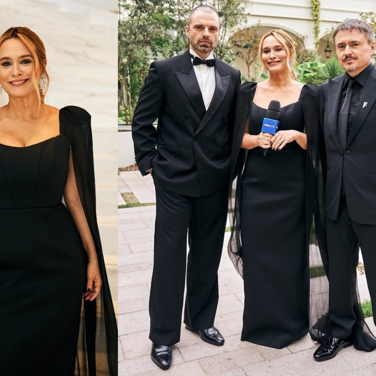 Andreea Esca, apariție de cinci stele pe covorul roșu de la Cannes 2026. A apărut la brațul lui Sebastian Stan și al lui Cristian Mungiu