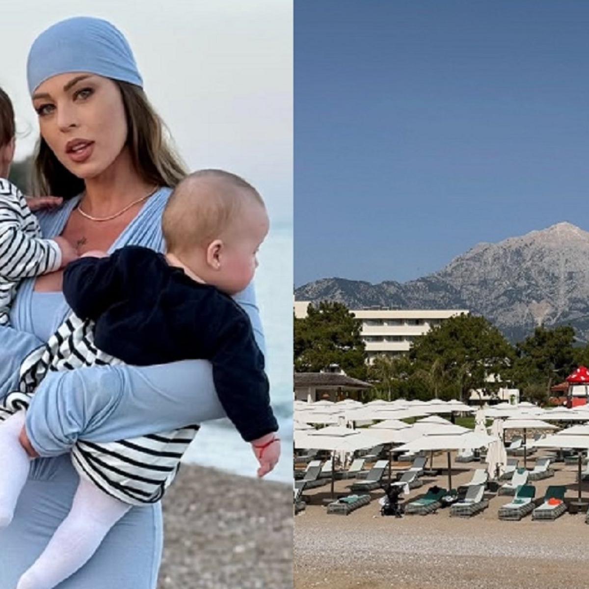 Roxana Nemeș, vacanță de cinci stele cu gemenii. Cât costă un sejur la hotelul de lux din Antalya unde s-a cazat cu familia