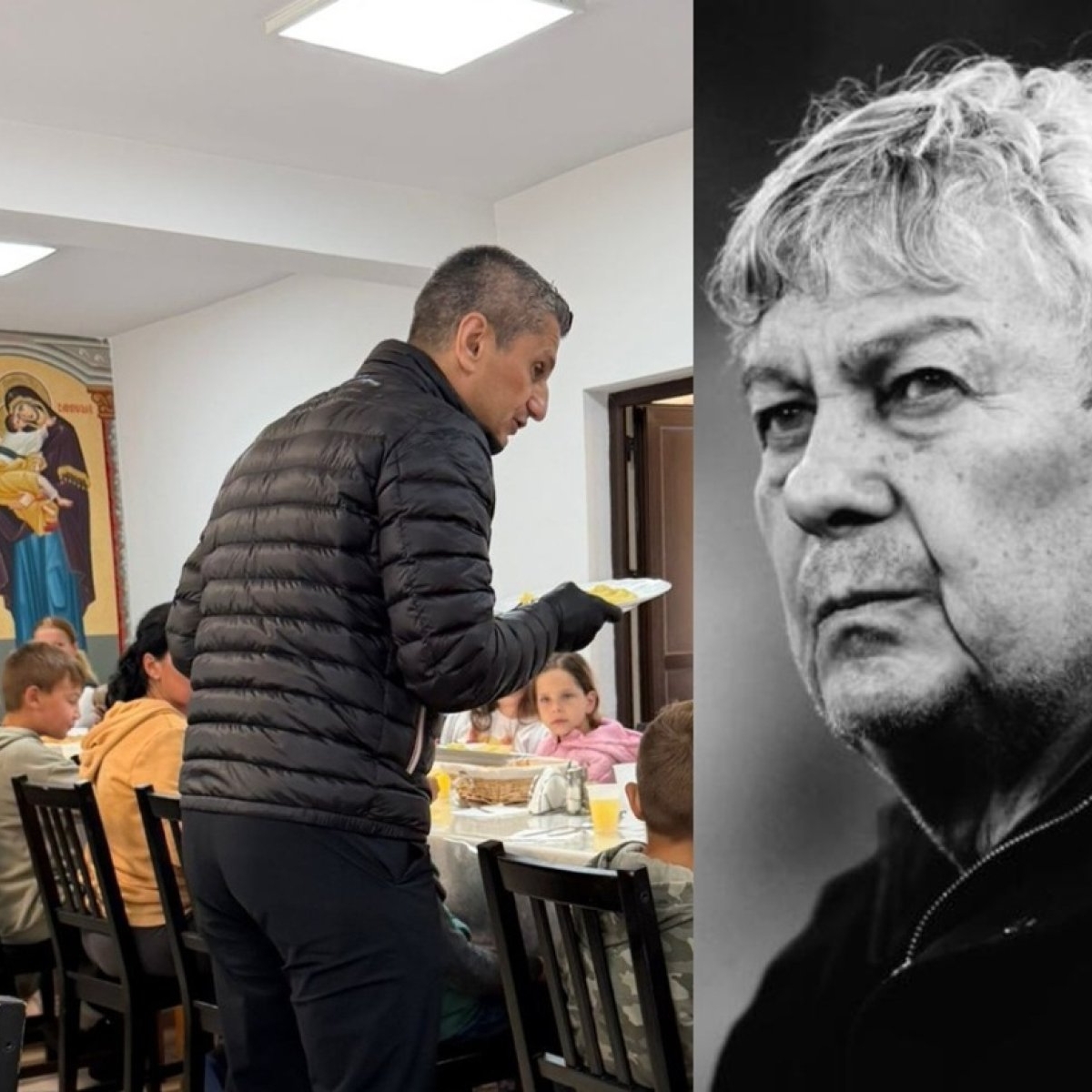 Familia Lucescu a făcut pomană la un centru social din Teleorman. „Răzvan Lucescu a servit personal copiii”