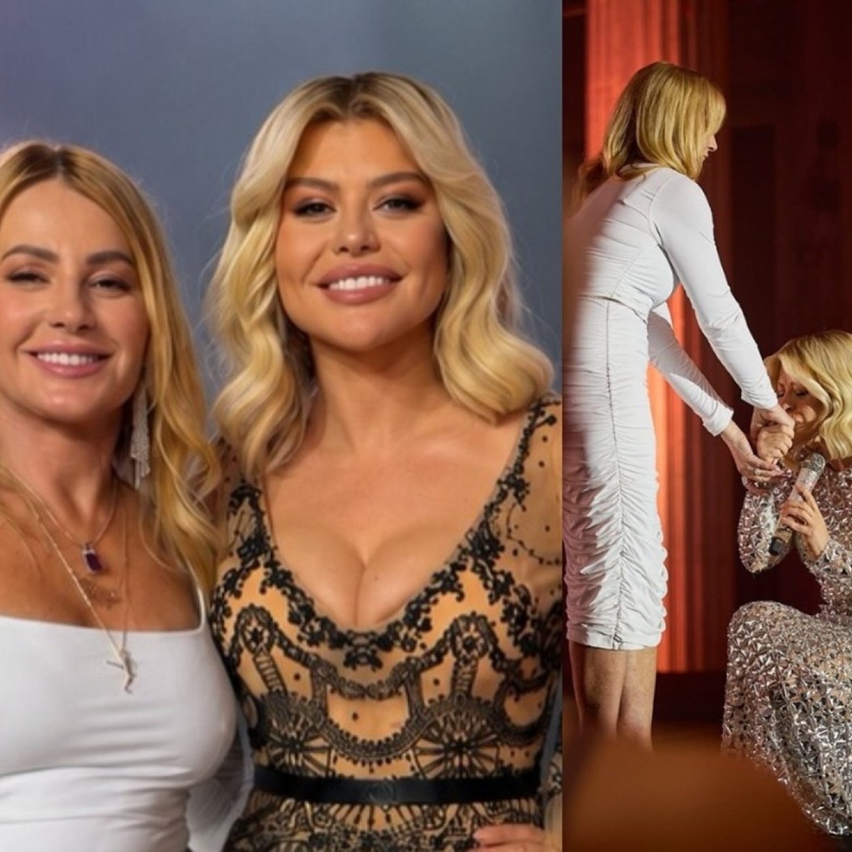 Nadia Comăneci, sărbătorită ca o regină la Onești. Loredana Groza a îngenuncheat în fața ei: „Mă înclin”