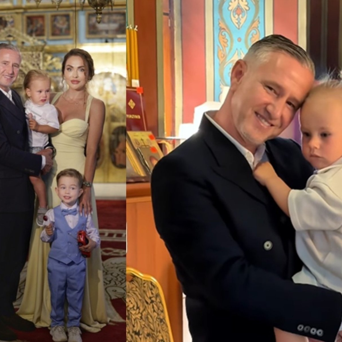 Laurentiu Reghecampf și Corina Caciuc și-au botezat fiul cel mic. Landon Abram are deja doi ani