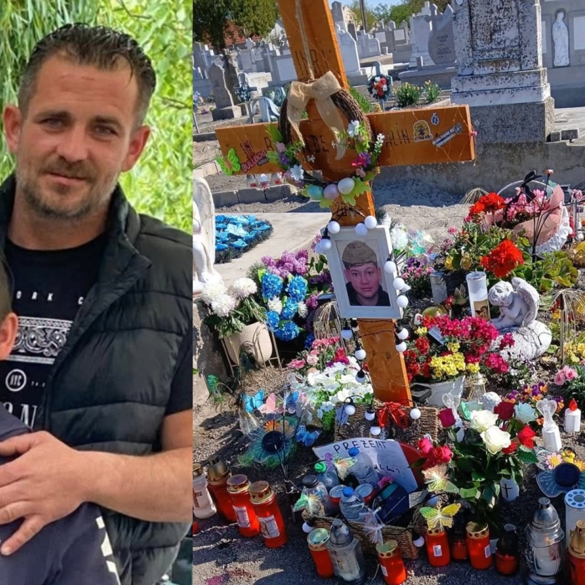 Tatăl lui Mario Berinde, adolescentul din Timiș ucis de prieteni, a fost eliberat din închisoare. Imaginile durerii cu el la mormântul copilului său