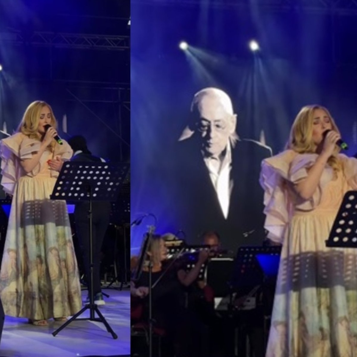 Nidia Moculescu, copleșită de dor pe scena Festivalului de la Amara. A izbucnit în lacrimi în timp ce cânta piesele tatălui său