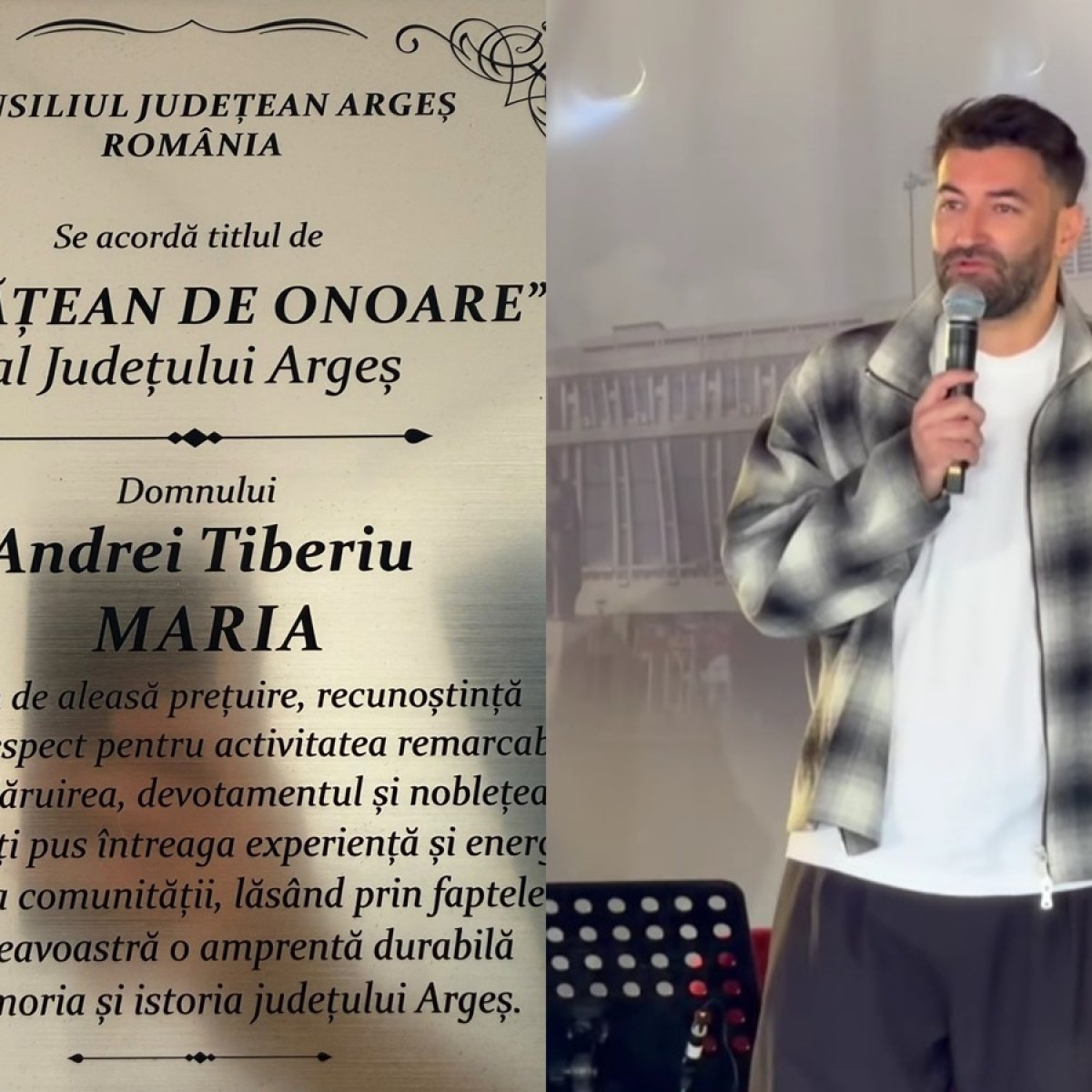 Smiley a fost numit cetățean de onoare în județul Argeș. „Sunt foarte onorat și recunoscător"