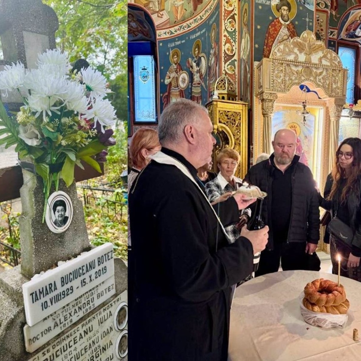 Șapte ani fără Tamara Buciuceanu-Botez. Familia a comemorat-o în biserica în care și-a luat rămas-bun de la ea în 2019