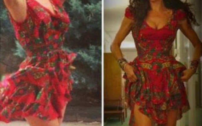 Inna copiaza stilul vestimentar al Mihaelei Radulescu