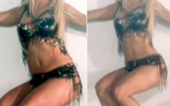 Britney, inainte si dupa Photoshop! Iata cat de prelucrat este noul ei clip