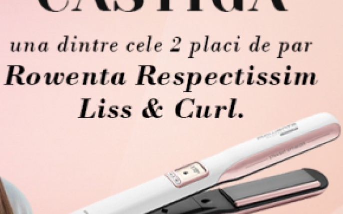 Castiga una dintre cele 2 placi de par Respectissim Liss & Curl