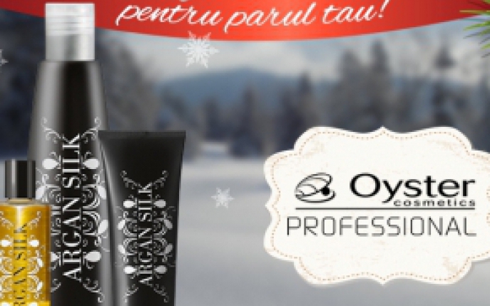 Castiga un rasfat pentru parul tau! Testeaza produsele profesionale Oyster cu ulei de argan!
