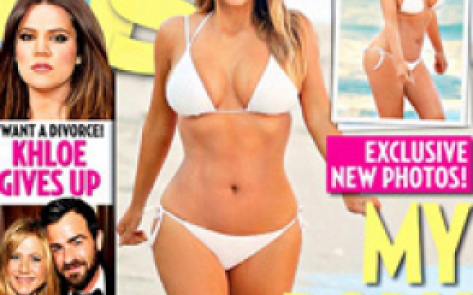 Kim a pozat in costum de baie la doar 6 luni dupa nastere. Iti place cum arata?