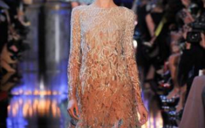 Visezi la o rochie de seara desprinsa dintr-o poveste? Vezi colectia Couture Elie Saab 2014