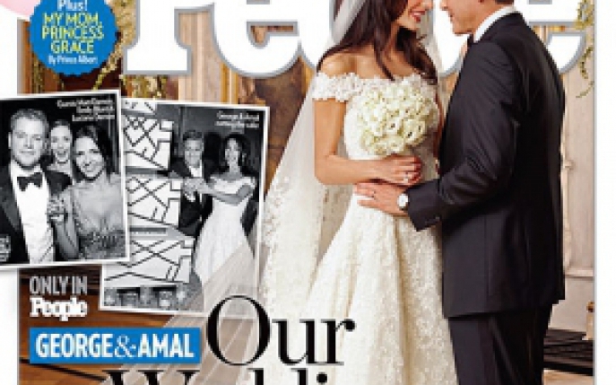 Au aparut primele imagini oficiale de la nunta lui George Clooney cu Amal Alamuddin!