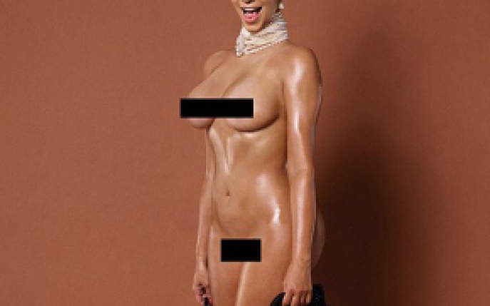 Kim Kardashian, complet dezbracata! Vezi imaginile necenzurate! 