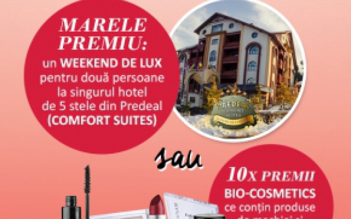 Concurs: Sarbatoreste iubirea la Predeal cu Bio-Cosmetics! Castiga un weekend romantic la munte si multe premii surpriza!