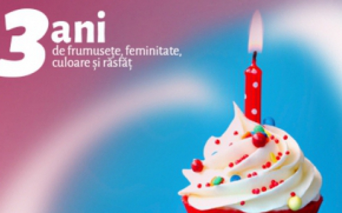 Cupio sarbatoreste 3 ani de frumusete si iti pregateste surprize minunate!