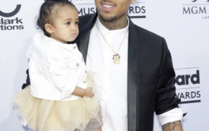 Imagini de colectie: Chris Brown alaturi de fiica lui