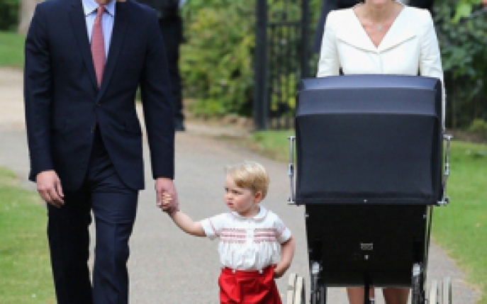 Printesa Charlotte a fost botezata! Vezi primele imagini de la ceremonia regala!