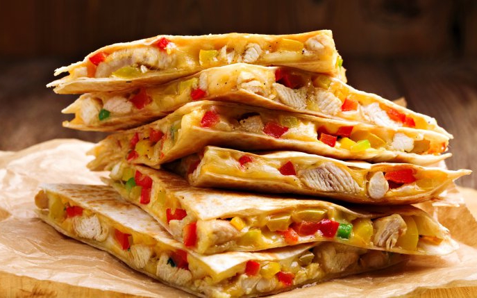 Reteta de quesadilla cu pui, un deliciu cu aroma mexicana