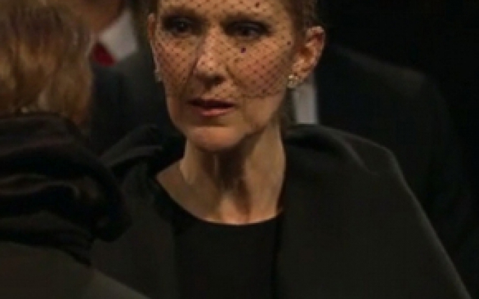 Celine Dion, sfasiata de durere la inmormantarea sotului ei