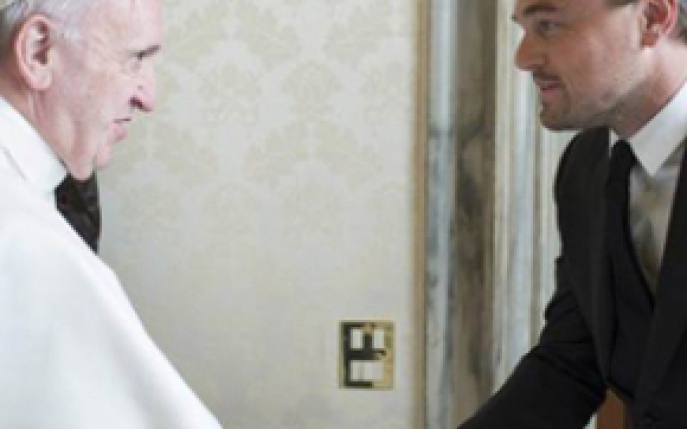 Leonardo DiCaprio s-a intalnit cu Papa! Afla despre ce au vorbit!