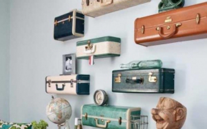 Cum poti transforma banalele valize vechi in decoratiuni originale pentru casa