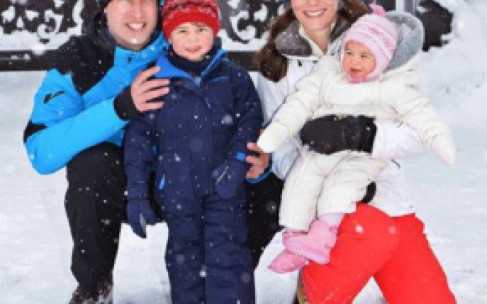 Vezi cele mai noi poze cu Familia Regala Britanica, in vacanta, la schi! 
