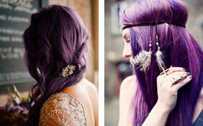 Cum să-ți colorezi părul cu violet de gențiană