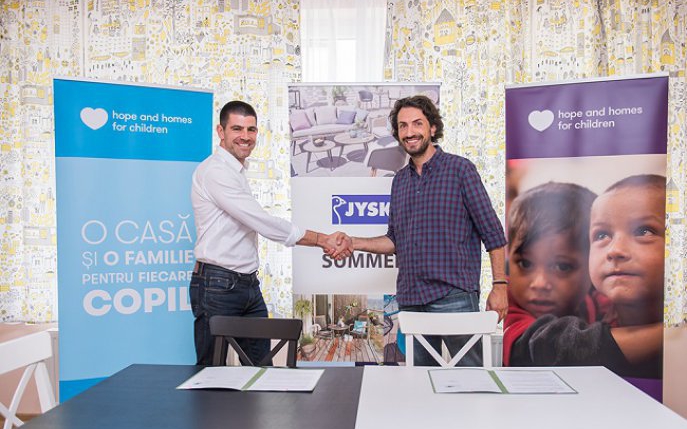 JYSK România va dona produse în valoare de peste 1 milion de lei organizației Hope and Homes for Children