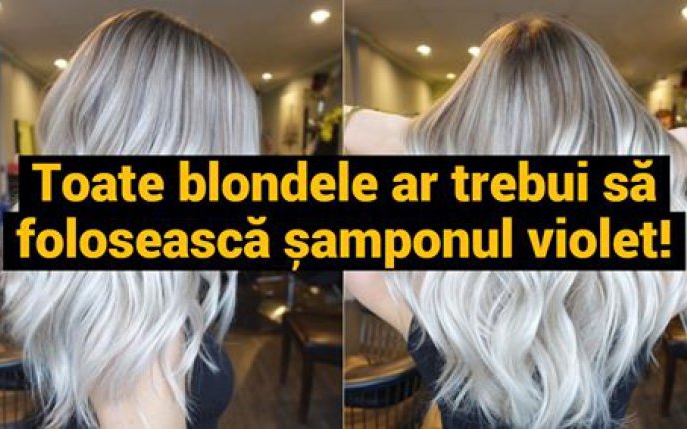 De ce toate blondele ar trebui să folosească șamponul violet