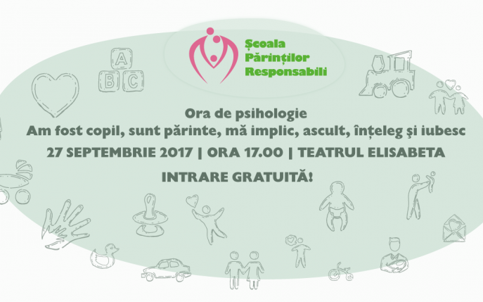 Înscrie-te la seminarul gratuit Ora de Psihologie: ”Am fost copil, sunt părinte, mă implic, ascult, înţeleg şi iubesc”