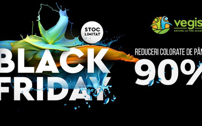 Reduceri până la 90% de Black Friday la produse naturiste de pe Vegis.ro, pe 17 noiembrie