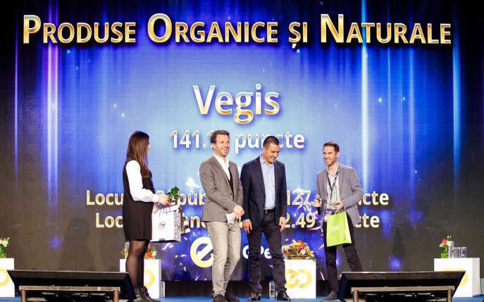 Vegis.ro a fost desemnat Magazinul Anului în cadrul Galei Premiilor e-Commerce 2017