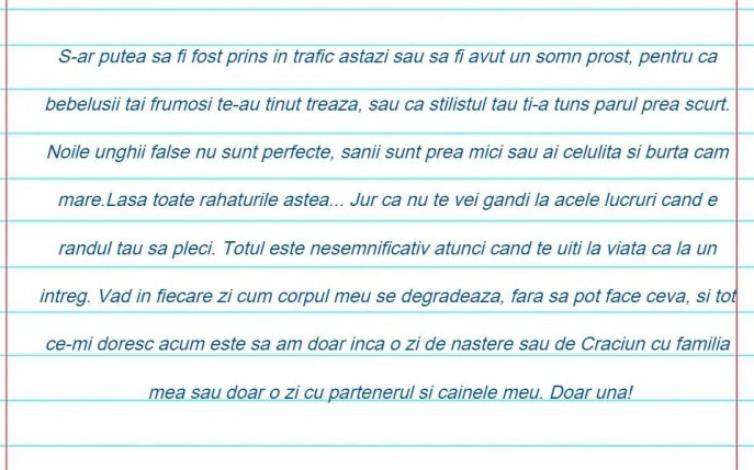 Cu o zi inainte să moară, a scris această scrisoare! Cuvintele ei îți vor schimba viața!