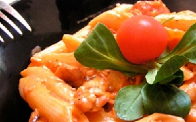 Invata sa prepari mancare italieneasca: Penne salmone 