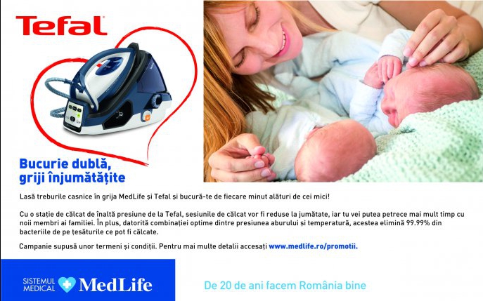 Tefal și MedLife te ajută să te bucuri de cele mai frumoase clipe alături de bebelușii tăi