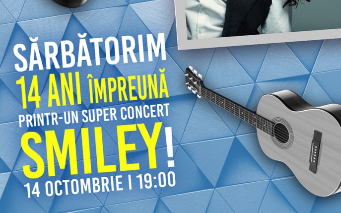 Super-concert Smiley la aniversarea a 14 ani de Plaza România