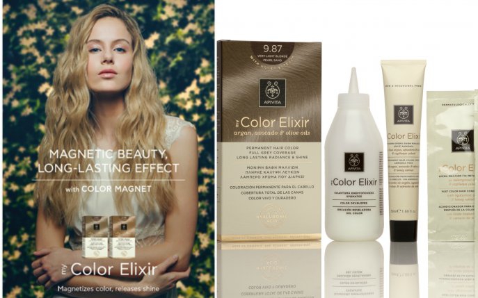 Frumusețe magnetică și efect de lungă durată cu noua vopsea permanentă de păr My color elixir by Apivita