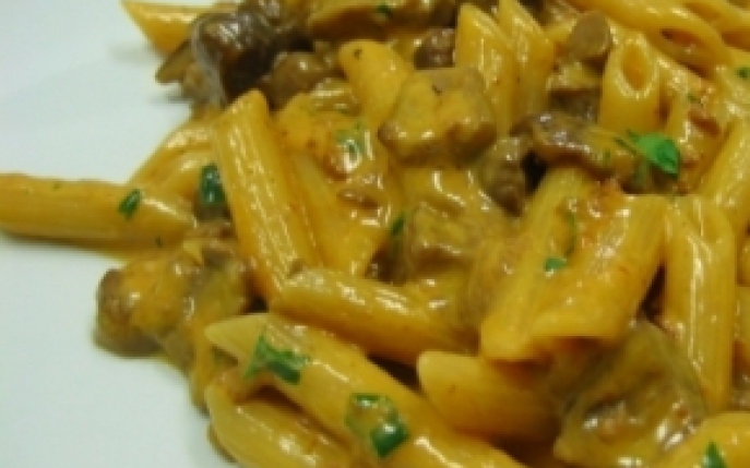 Surpriza de astazi pentru tine: penne boscaiola