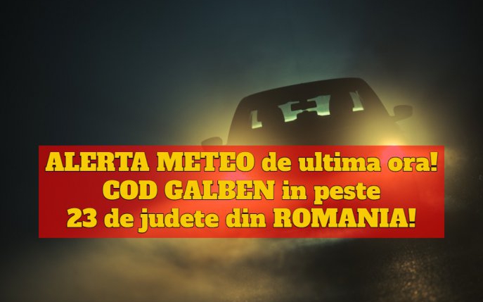 Alertă meteo de ultimă oră: cod galben de ceață și chiciură în majoritatea județelor țării!