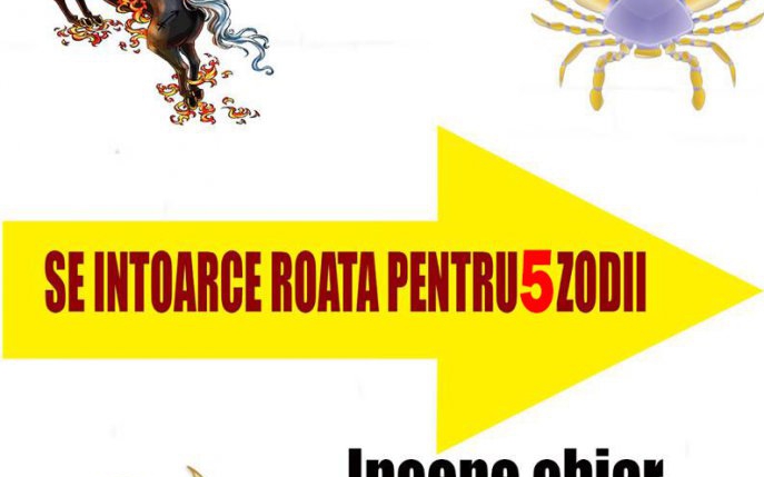 De astazi se va întoarce roata pentru 5 zodii! Iată care sunt cele 5 zodii norocoase!