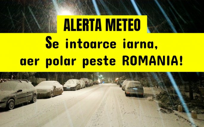 ALERTĂ METEO! Și ce dacă vine aprilie? Se întoarce iarna, un val de aer polar ajunge în România!