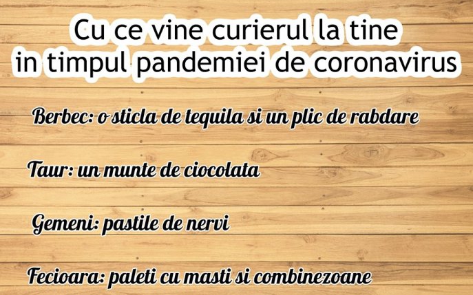 Ce îți aduce curierul, în carantină, în funcție de zodie