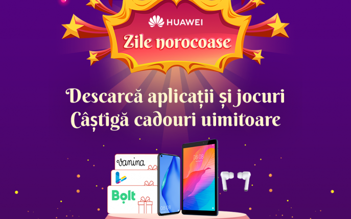 O lună de „Zile Norocoase” pentru utilizatorii HUAWEI AppGallery