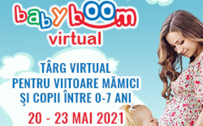 Astăzi se deschide Baby Boom Show Virtual, cel mai mare târg online pentru copii şi viitoare mămici